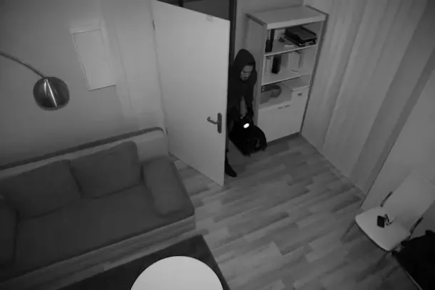 Einbruchstest. Test von Wachpersonal.