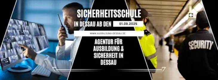 Sicherheitsschule Dessau. Ab dem 01.09.2025.